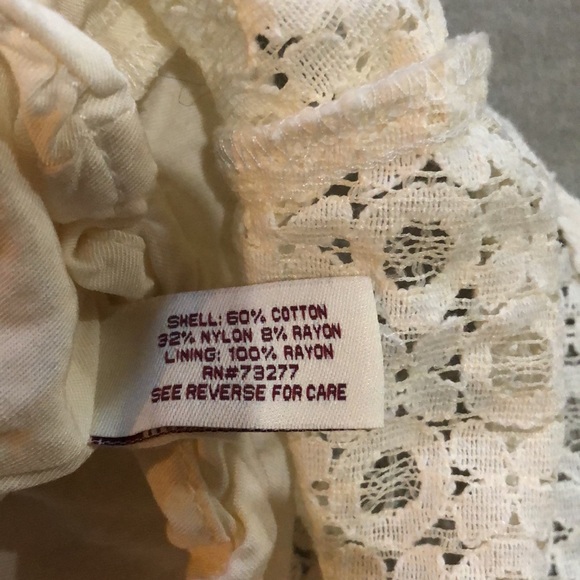 Cream/Ivory Lace Summer Dress - Picture 9 of 10